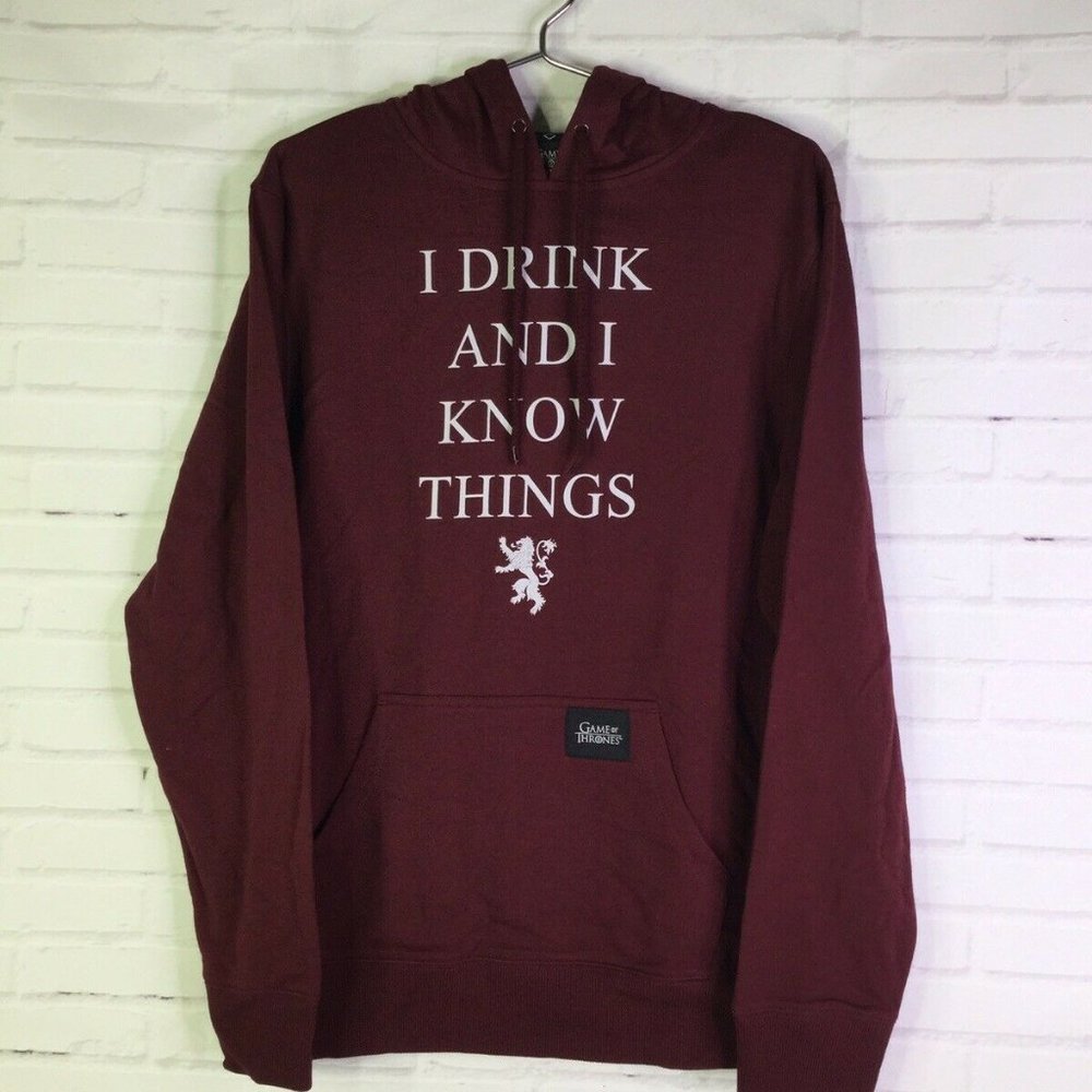 Game Of Thrones I Drink And I Know Things Hoodie H - image 1